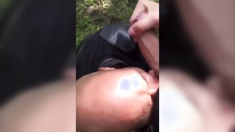 Outdoor Fun: Sucking and Swallowing