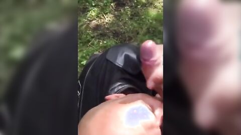 Outdoor Fun: Sucking and Swallowing