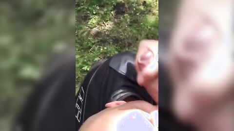 Outdoor Fun: Sucking and Swallowing