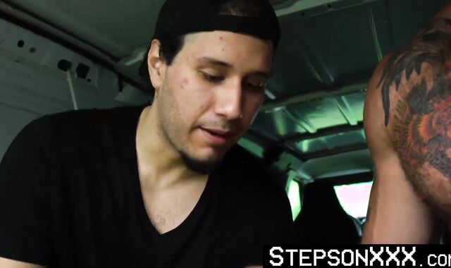 StepsonXXX.com - Athletic dude Josh Hunter experienced mustached Max Ferros deep thru