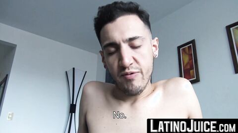 LatinoJuice.com - Alluring latino Herbert shoots out his hot milk while getting fucke