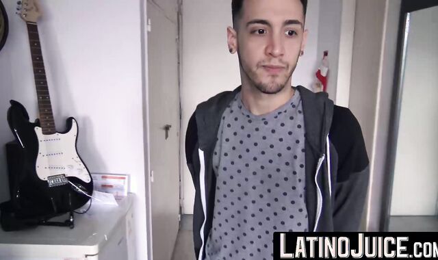 LatinoJuice.com - Alluring latino Herbert shoots out his hot milk while getting fucke