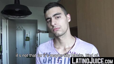 LatinoJuice.com - Curious adorable twink Cano rides my uncut dick and showers me with