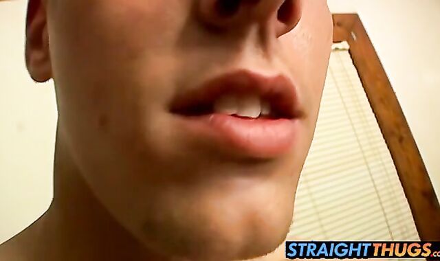 Horny Alexxx blasts cum on the floor after jerking cock