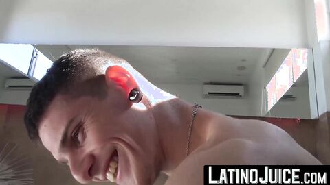 LatinoJuice.com - The wet ass of hot tatted dude Andreas became a slave to my deep po