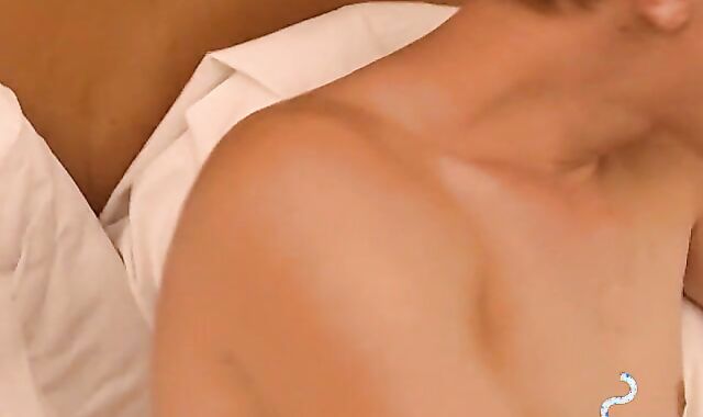 Intense pleasure unleashed when I stroke my dick on the bed