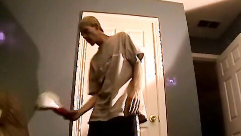 Skinny amateur dude bareback mature black man and cums