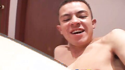 Tattooed twink latino Mauricio loves to have bareback sex
