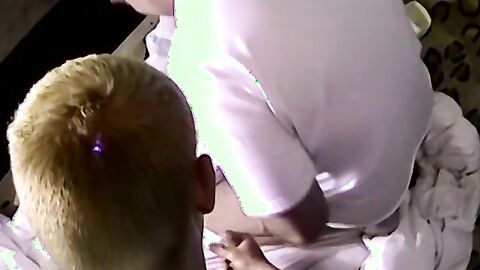 Hardcore doggystyle drill and blowjob with blonde twink