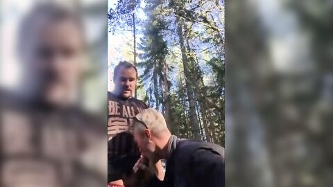 Bareback Adventure with a Stranger Bear Outdoors