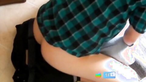 Twink Plays With His Pillow