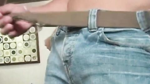 Sexy abs stud Ricky moans from pleasure while jerking solo