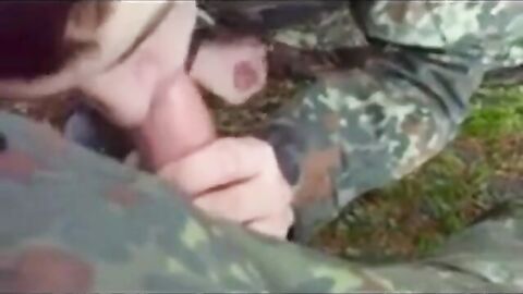 German Soldiers First Time: Swallowing Cum