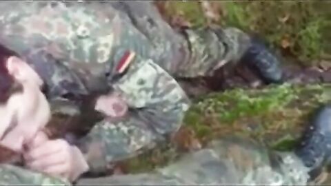 German Soldiers First Time: Swallowing Cum