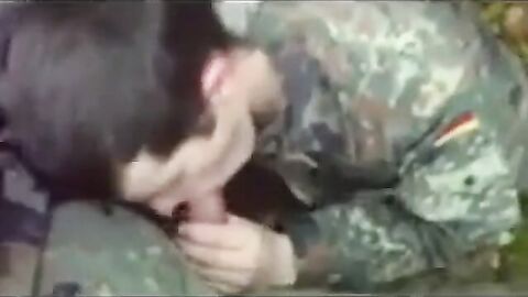 German Soldiers First Time: Swallowing Cum