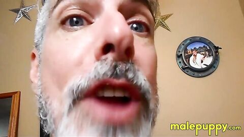 The giant daddy Richard Lennox is so disgusting with nuts stuck on his teeth