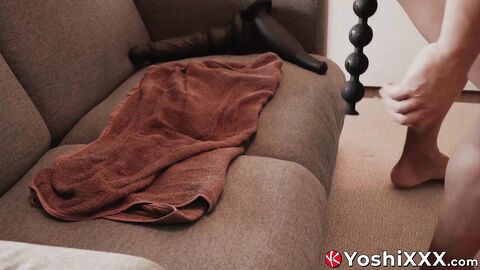 Hunky Japanese muscle daddy Shusaku is alone and horned up in his apartment