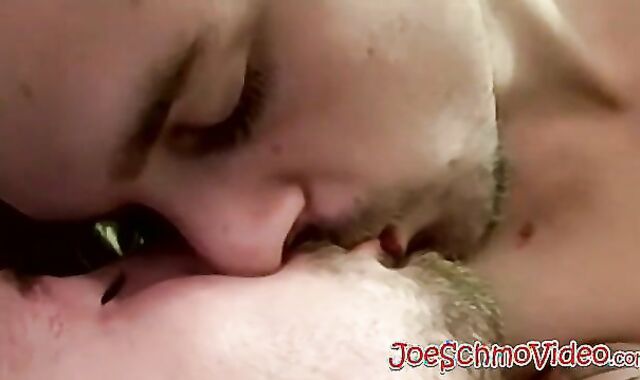 Amateur gays rimm each other and bareback for huge cumshot