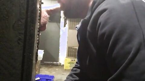 Amateur Gloryhole in My Private Garage