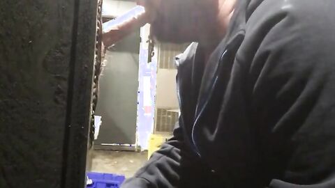 Amateur Gloryhole in My Private Garage