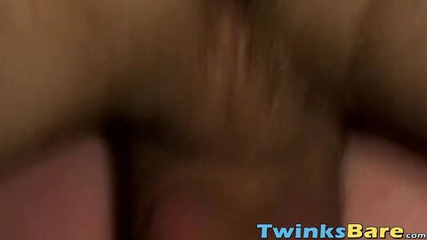 Emo tattoed twinks swap blowjobs before bareback pounding
