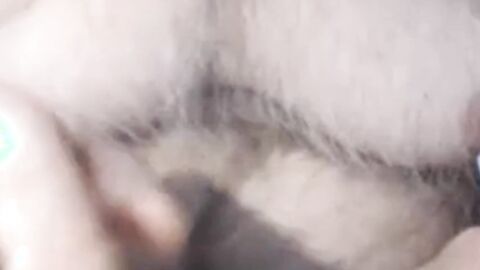 Daddy shows his big uncut cock on webcam for the first time
