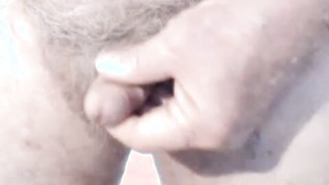 Daddy shows his big uncut cock on webcam for the first time