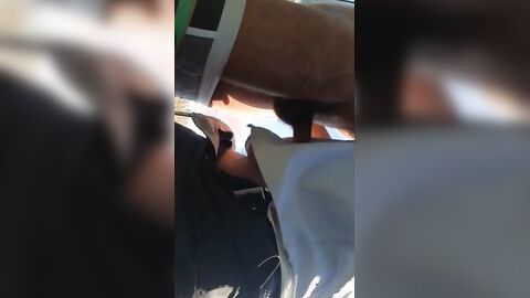 Mature Daddy Strokes Outdoors