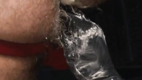Shane, hard as an aten-inch rock, straddles Dragon and throws one of the best fucks o