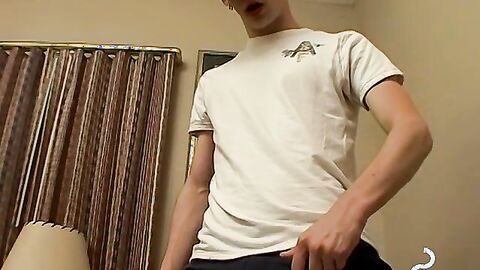 Seductive Smoking Twink Indulges in Sensational Threesome