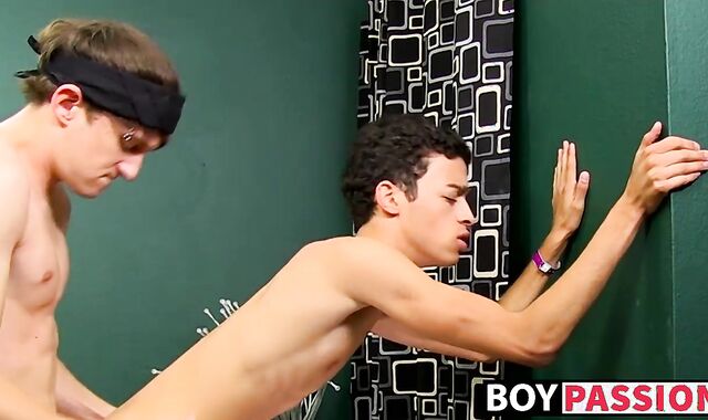 Young dude filmed giving blowjob and being analbanged rough