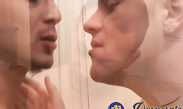 Diamin Cortez seduces his straight buddy Marco Phoenix into his first anal