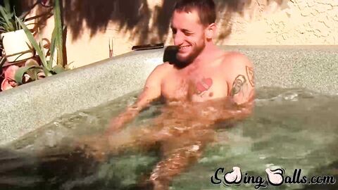 Horny stud Corey Gunz buries his aroused cock inside his sex toys
