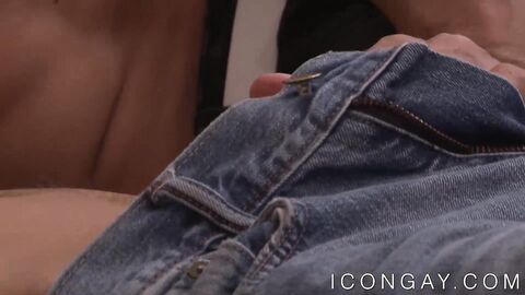 Ripped muscular mature makes passionate love to young gay