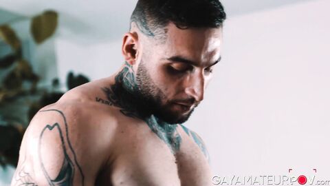 Muscular Tony DAngelo face fucked and banged the round ass of hottie Rocky Vallarta