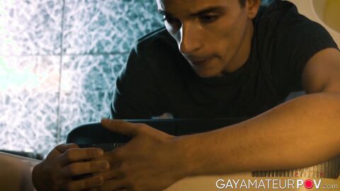 Hardcore ass ramming and face fucking after class by sexy Felix O Dair and hottie Eth