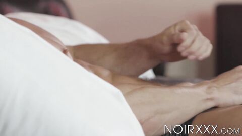 Black DeAngelo Jacksons cock is like candy that I couldnt resist eating