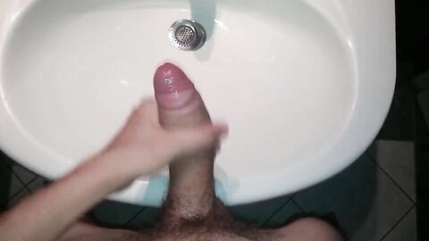 Fat White Cock Cums Hard