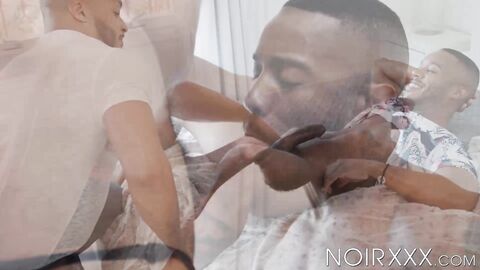 Ebony dudes Dillon Diaz and Jake Waters fuck each other to unleash their cum