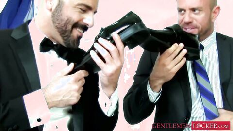 Foot licking and worshipping compilation with hunky gay men