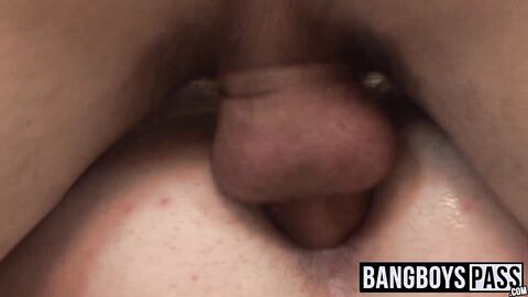 Blond stud drills boyfriends tight little bootyhole nice and deep