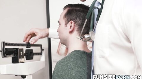 FunsizePorn.com - Wild Dr Wolf bangs hard cute teen Danny Wilcoxx while he is being e