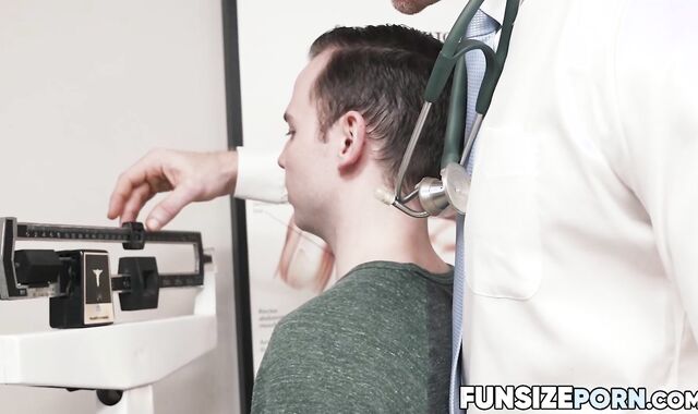 FunsizePorn.com - Wild Dr Wolf bangs hard cute teen Danny Wilcoxx while he is being e