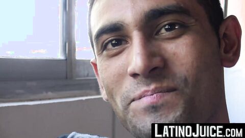 LatinoJuice.com - I covered erotic Joels beautiful face with my sticky load of hot cu
