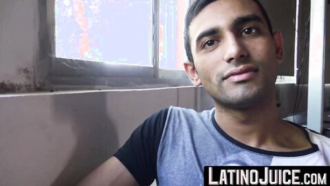 LatinoJuice.com - I covered erotic Joels beautiful face with my sticky load of hot cu