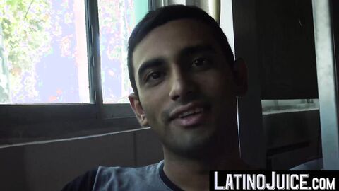 LatinoJuice.com - I covered erotic Joels beautiful face with my sticky load of hot cu