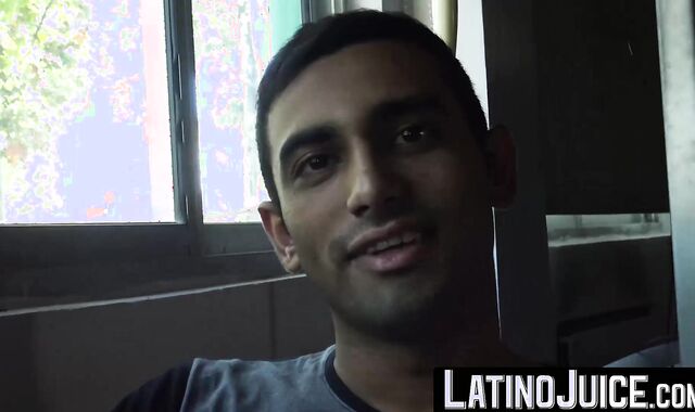 LatinoJuice.com - I covered erotic Joels beautiful face with my sticky load of hot cu