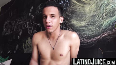 LatinoJuice.com - Innocent stud Jota exposes his uncut dick and masturbates in front