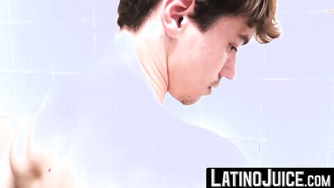 LatinoJuice.com - Beautiful boy Esteban gobbles my uncut cock and eats my sticky load