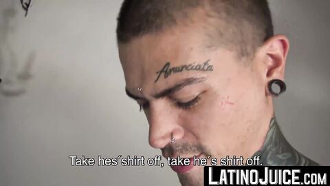 LatinoJuice.com - Inked boy Kendro and muscled Alexander satisfies their wild desires